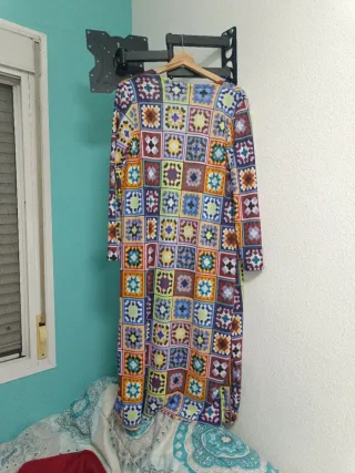 Chaqueta tipo kimono multicolor