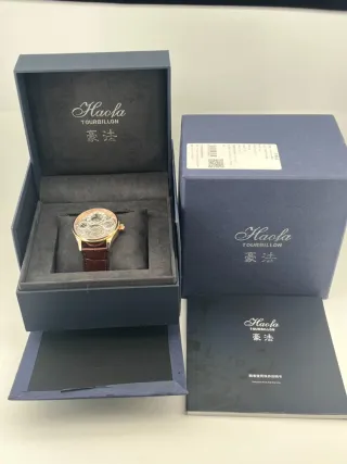 Orologio HAOFA Tourbillon GMT Dual Time