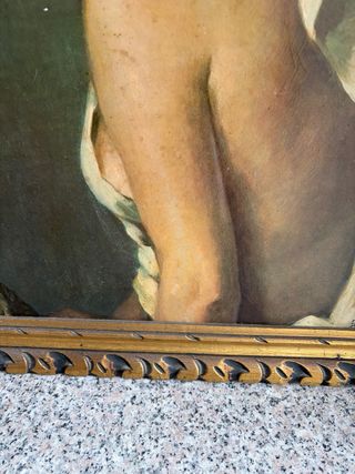 Cuadro antiguo mujer retrato