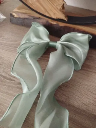 Vestido de fiesta niña verde