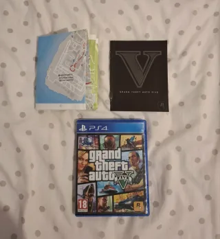 Caja Gta V + mapa +manual (No incluye juego)