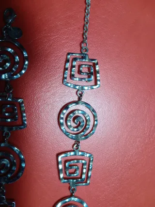 Completo gioielli argentati da donna