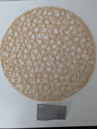 5 Sottopiatti in rafia