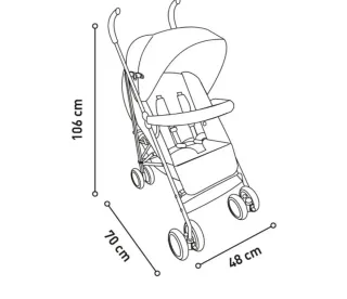 Asalvo TOKYO Silla de Paseo Ultraligera para bebé