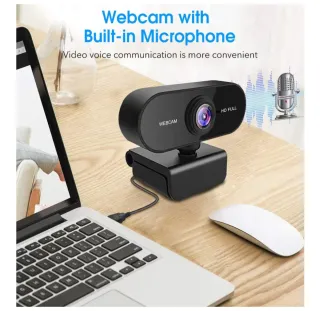 Webcam 1080p Full HD USB con Micrófono
