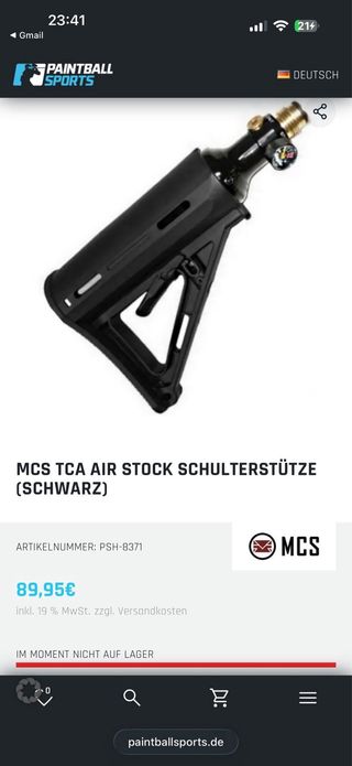 Coronha Botija HPA airsoft completamente nova.