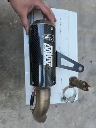 Tubo de escape mitt Mk3 carbono para Z900 A2