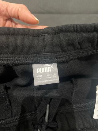 Pantalón de chándal Puma negro talla 11-12y