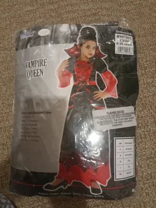 Disfraz Vampiresa Negro y Rojo