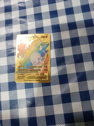 Carta Pokémon Charizard V-Max Dorada Arcoiris