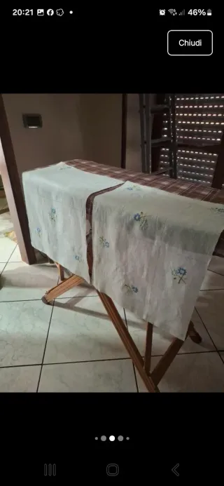 Due tendine artigianali lino