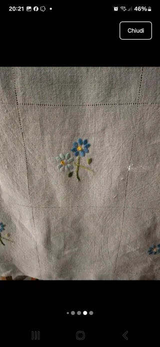 Due tendine artigianali lino