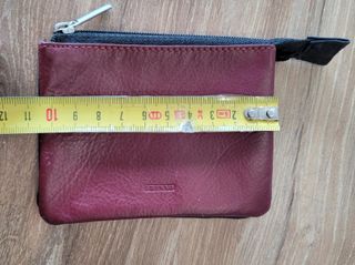 monedero piel de cremallera