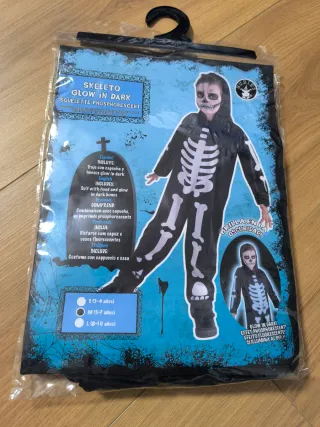 Disfraz esqueleto infantil