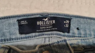 Pantalón vaquero skinny Hollister azul