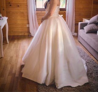 Traje de novia con pedrería de alta costura AGAPE