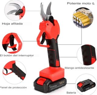 Tijera Podar Eléctrica 2 Baterías + Caja