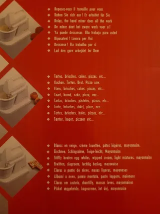 Robot de repostería Moulinex Supermix 160