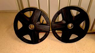 Discos Olímpicos 25 Kg Recubiertos de goma Pesas