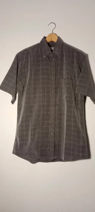 Camisa de manga corta de cuadros