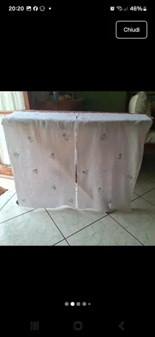 Due tende lino artigianali