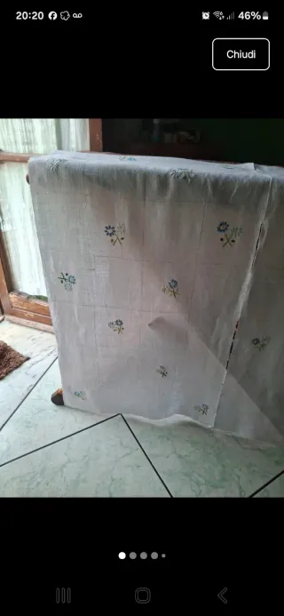 Due tende lino artigianali