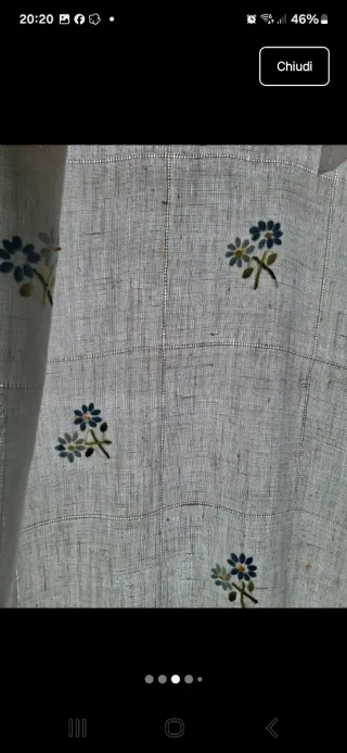 Due tende lino artigianali