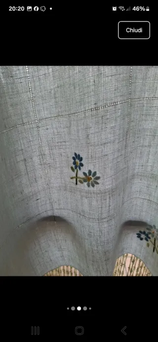 Due tende lino artigianali