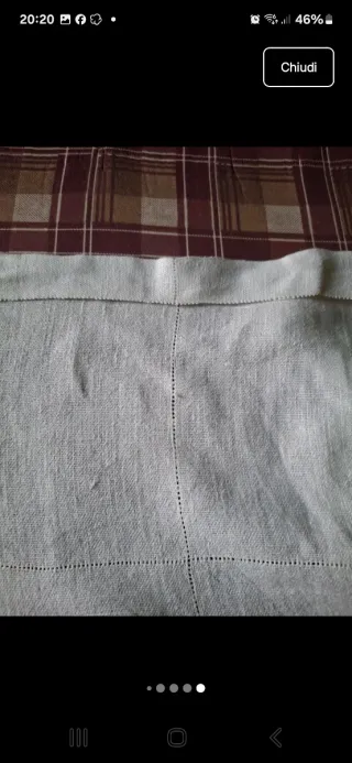 Due tende lino artigianali