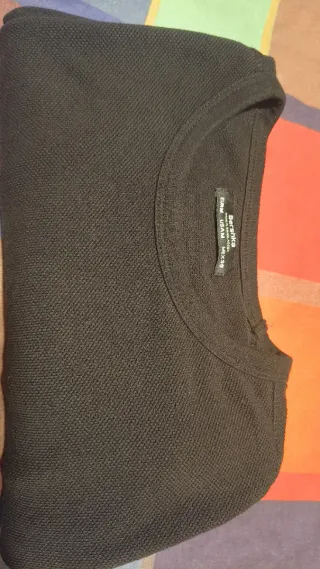 Jersey básico negro Bershka