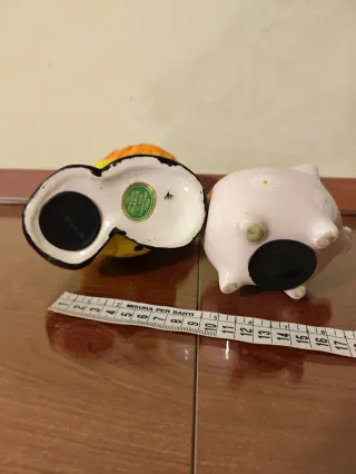 Set 2 Salvadanai Vintage: Pagliaccio Ceramica