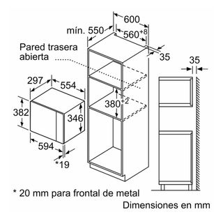 Microondas integrable con grill Balay 3CG5172B2