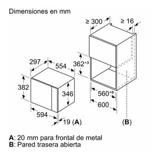 Microondas integrable con grill Balay 3CG5172B2
