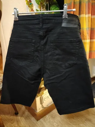 Bermudas vaqueras negras – Talla 38