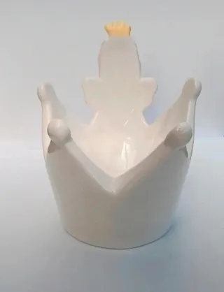 Corona principessa, soprammobile porcellana