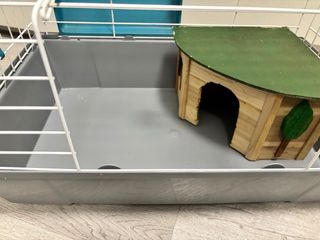 Jaula roedores con casa madera - 6 meses uso
