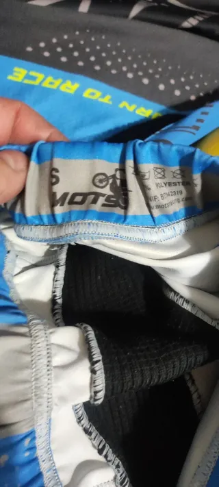 Equipación Trial Mots Dtep6 Azul/Amarillo