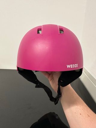 Casco de esquí rosa para niña H jr 100
