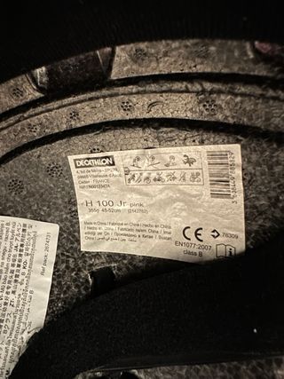 Casco de esquí rosa para niña H jr 100