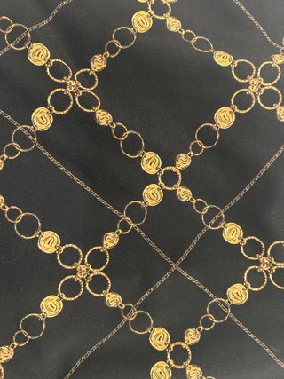 Pantalón ancho estampado cadena