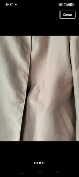 Gabardina beige Zara