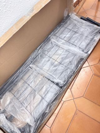 Perchero doble burro de ropa con estantes zapatero