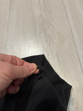 Sudadera Adidas originals half zip negra y blanca