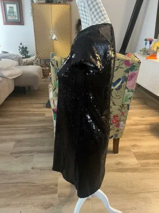 Vestido noche fiesta cóctel negro