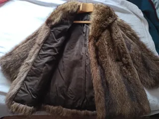 Abrigo de piel de marmota