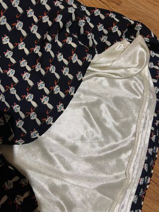 Vestido corto estampado gatos