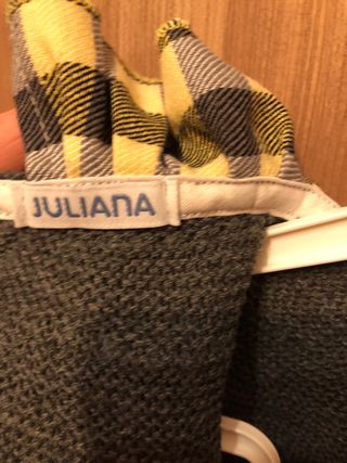 Precioso jesusito en gris y amarillo. 18 meses.