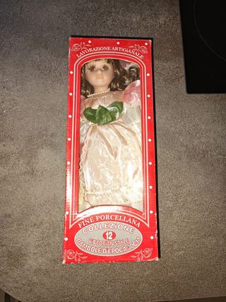 Bambola ceramica Victorian Style 30 cm porcellana