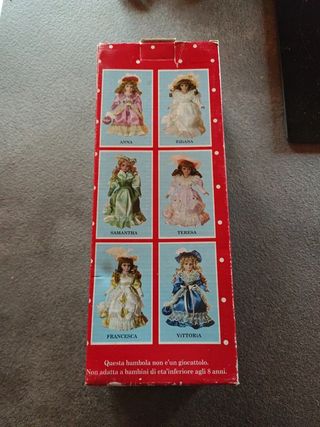 Bambola ceramica Victorian Style 30 cm porcellana