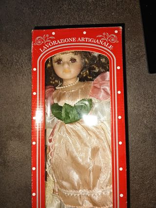 Bambola ceramica Victorian Style 30 cm porcellana